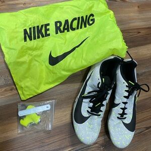 Nike 12 zoom rival S track racing spikes sprinting flats running shoes splatter